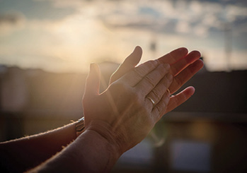 Applauding hands