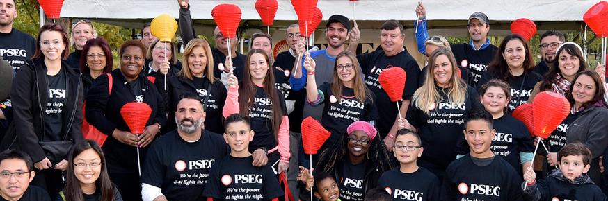 PSEG employees participating at volunteer event