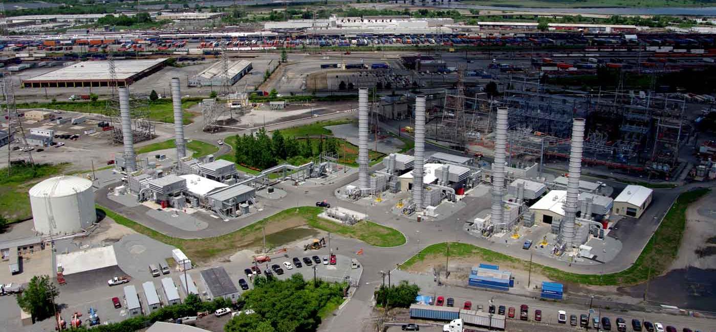 Aerial picture of Fossil plant. 