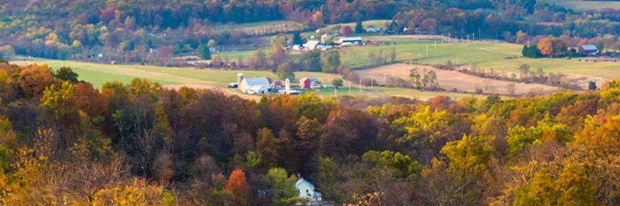 Maryland countryside is shown.